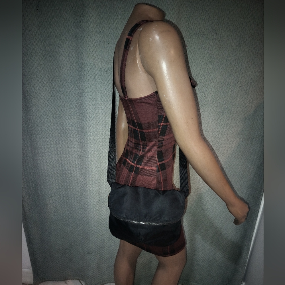 Lululemon Athletica Flap Over Crossbody Nylon Bag.
